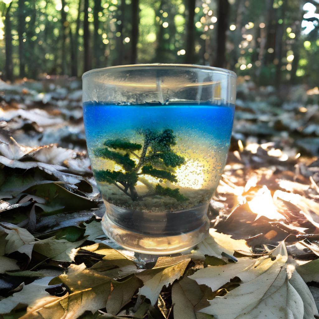 Ocean Blue Jelly Candle